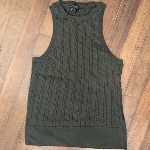 banana Republic sleeveless cable knit sweater